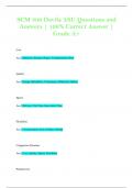 SCM 300 Davila ASU Questions and  Answers | 100% Correct Answer |  Grade A+