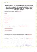 BIOS 251 FINAL EXAM AND EXAM 2, 2024-2025 ACTUAL EXAM QUESTIONS WITH COERRECT ANSWERS (SUMMER-FALL SESSION GRADED A+)