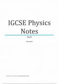 IGCSE PHYSICS COMPLETE NOTES 