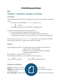 Ontwikkelingspsychologie 1 (2e bachelor)