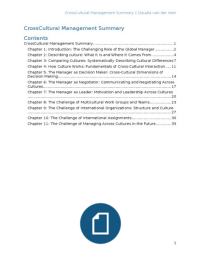 Cross Cultural Management Summary (IB)