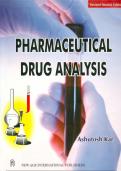 Pharmaceutical-Drug-Analysis Questions with Explanations of Answers | latest upate 2024