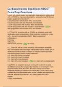 Cardiopulmonary Conditions NBCOT Exam Prep Questions