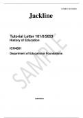  Tutorial Letter 101/0/2023 History of Education  ICH4801 Department of Educational Foundations