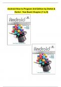 Android How To Program  3rd Edition By Deitel & Deitel - Test Bank Chapter (1 to 9)