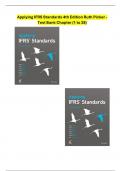 Applying IFRS Standards 4th Edition Ruth Picker - Test Bank Chapter (1 to 28)