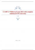 CJ 485 U3 Midterm Exam 2024 with complete solution;ECPI University