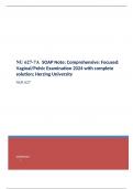NU 627-7A  SOAP Note; Comprehensive: Focused: Vaginal/Pelvic Examination 2024 with complete solution; Herzing University