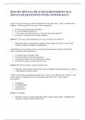 HESI RN MENTAL HEALTH SCREENSHOTS NGN 2023 EXAM-QUESTIONS WITH ANSWER KEYS