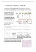 Full summary translational genomics