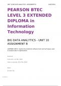 UNIT 10 BIG DATA ANALYTICS ASSIGNMENT B (Distinction)