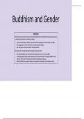 AQA AS/AL RS - Buddhism: Gender Knowledge Organiser