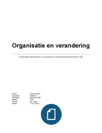 NCOI organisatie en verandering