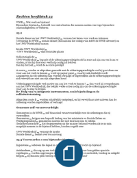 Arbeidsrecht en sociale zekerheid samenvatting hoofdstukken 23, 24, 25, 27,29.