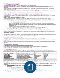 Samenvatting Psychogerontologie - Geriatric psychiatry