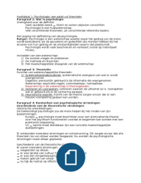 Samenvatting 1-5 palet van de psychologie