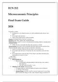 (ASU) ECN 212 Microeconomic Principles Final Exam Guide 2024