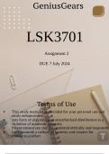 LSK3701 Assignment 2 DUE 7 July 2024