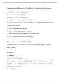 Organizational Behaviour Final Review Questions & Answers