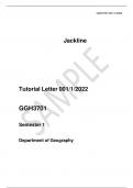  Tutorial Letter 001/1/2022  GGH3701  Semester 1  Department of Geography