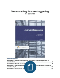 Externe Verslaggeving 4  (Jaarverslaggeving H1 t/m H11)