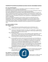 Psychiatrie voor verpleegkundigen (Clijsen) - Psychiatrische problemen bij mensen met een verstandelijke handicap (H20)