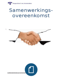 Samenwerkingsovereenkomst project privaatrecht