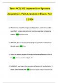 Test- ACQ 202 Intermediate Systems Acquisition, Part A, Module 3 Exam, Part 2 2024