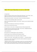 MHA 707 Exam D Questions & Answers 2023 2024.