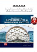 TEST BANK For Accounting for Governmental and Nonprofit Entities 19th Edition by Neely, Reck, Lowensohn and Wilson, Verified Chapters 1 - 17, Complete Newest Version