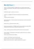 Bio 242 Exam 1 Questions and Answers Solved
