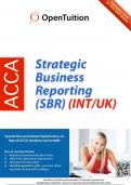 Acca SBR (Strategic Business Reporting) Notes