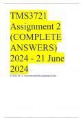 TMS3721 Assignment 2 (COMPLETE ANSWERS) 2024 - 21 June 2024