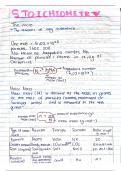 Stoichiometry notes