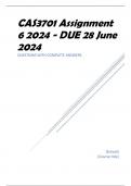 CAS3701 Assignment 6 2024 - DUE 28 June 2024