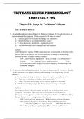LEHNE’S PHARMACOLOGY TEST BANK |CHAPTERS 21-25|