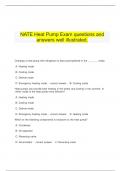  NATE Heat Pump Exam questions and answers well illustrated.