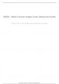 NR602 - Week 6 iHuman Angela Cortez (Behavioral Health)