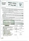 NEET PREVIOUS YEAR PAPER