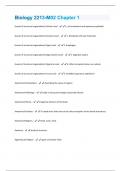 Biology 2213-M02 Chapter 1 Questions and Answers