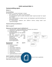 SGM centraal blok 1 