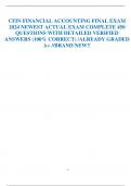 CFIN FINANCIAL ACCOUNTING FINAL EXAM  2024 NEWEST ACTUAL EXAM COMPLETE 450  QUESTIONS WITH DETAILED VERIFIED  ANSWERS (100% CORRECT) /ALREADY GRADED  A+ //BRAND NEW!!