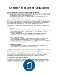 Tourism Planning and Development exam 2 summary