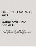 CAS3701 Exam pack 2024(Capstone in Accounting Sciences)