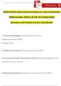 NR565/ NR 565 Midterm Exam Study Guide Advanced Pharmacology Care of the Fundamentals  - Questions and Answers (2024 / 2025) (Verified Answers)