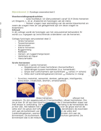 Fysiologie zenuwstelsel deel 2
