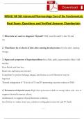 NR565/ NR 565 Final Exam Study Guide Advanced Pharmacology Care of the Fundamentals  - Questions and Answers (2024 / 2025) (Verified Answers)- Chamberlain