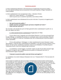 droit constitutionnel semestre 1