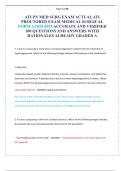 ATI PN MED SURG EXAM ACTUAL ATI PROCTORED EXAM MEDICAL SURGICAL FORM A 2024-2025 ACCURATE AND VERIFIED 100 QUESTIONS AND ANSWERS WITH RATIONALES ALREADY GRADED A.