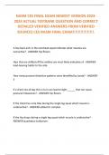 NASM CES FINAL EXAM NEWEST VERSION 2023-2024 ACTUAL TESTBANK QUESTION AND CORRECT DETAILED VERIFIED ANSWERS FROM VERIFIED SOURCES CES NASM FINAL EXAM!!!!!!!!!!!!!!!!.